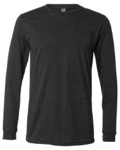 Picture of BELLA + CANVAS - Heather CVC Long Sleeve Tee - 3501CVC - XS - 4XL Dark Grey Heather