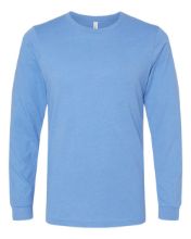 Picture of BELLA + CANVAS - Heather CVC Long Sleeve Tee - 3501CVC - XS - 4XL Heather Carolina Blue