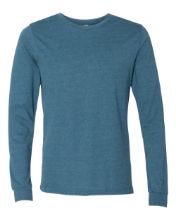 Picture of BELLA + CANVAS - Heather CVC Long Sleeve Tee - 3501CVC - XS - 4XL Heather Deep Teal