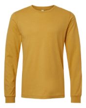 Picture of BELLA + CANVAS - Heather CVC Long Sleeve Tee - 3501CVC - XS - 4XL Heather Mustard