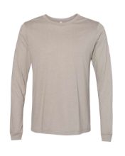 Picture of BELLA + CANVAS - Heather CVC Long Sleeve Tee - 3501CVC - XS - 4XL Heather Stone
