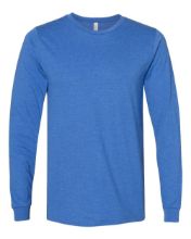Picture of BELLA + CANVAS - Heather CVC Long Sleeve Tee - 3501CVC - XS - 4XL Heather True Royal