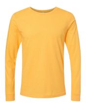 Picture of BELLA + CANVAS - Heather CVC Long Sleeve Tee - 3501CVC - XS - 4XL Heather Yellow Gold