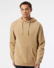 Picture of Independent Trading Co. - Midweight Pigment-Dyed Hooded Sweatshirt - PRM4500 - XS - 3XL Pigment Sandstone