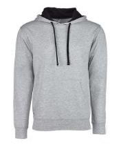 Picture of Next Level - Laguna Hoodie - 9301 - XS - 3XL Heather Grey/ Black