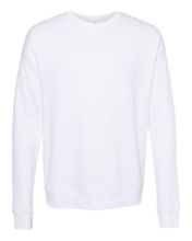 Picture of BELLA + CANVAS - Sponge Fleece Drop Shoulder Crewneck Sweatshirt - 3945 - XS - 2XL DTG White