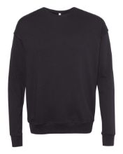 Picture of BELLA + CANVAS - Sponge Fleece Drop Shoulder Crewneck Sweatshirt - 3945 - XS - 2XL DTG Black