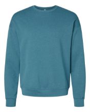 Picture of BELLA + CANVAS - Sponge Fleece Drop Shoulder Crewneck Sweatshirt - 3945 - XS - 2XL Heather Deep Teal