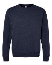 Picture of BELLA + CANVAS - Sponge Fleece Drop Shoulder Crewneck Sweatshirt - 3945 - XS - 2XL Heather Navy