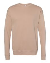 Picture of BELLA + CANVAS - Sponge Fleece Drop Shoulder Crewneck Sweatshirt - 3945 - XS - 2XL Heather Sand Dune