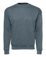 Picture of BELLA + CANVAS - Sponge Fleece Drop Shoulder Crewneck Sweatshirt - 3945 - XS - 2XL Heather Slate