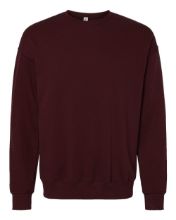 Picture of BELLA + CANVAS - Sponge Fleece Drop Shoulder Crewneck Sweatshirt - 3945 - XS - 2XL Maroon