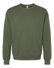 Picture of BELLA + CANVAS - Sponge Fleece Drop Shoulder Crewneck Sweatshirt - 3945 - XS - 2XL Military Green