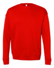 Picture of BELLA + CANVAS - Sponge Fleece Drop Shoulder Crewneck Sweatshirt - 3945 - XS - 2XL Poppy