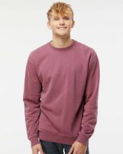 Picture of Independent Trading Co. - Midweight Pigment-Dyed Crewneck Sweatshirt - PRM3500 - XS - 3XL Pigment Maroon