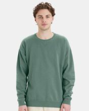Picture of ComfortWash by Hanes - Garment-Dyed Crewneck Sweatshirt - GDH400 - S - 3XL Cypress Green