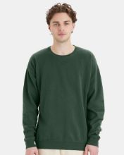 Picture of ComfortWash by Hanes - Garment-Dyed Crewneck Sweatshirt - GDH400 - S - 3XL Field Green