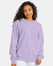 Picture of ComfortWash by Hanes - Garment-Dyed Crewneck Sweatshirt - GDH400 - S - 3XL Future Lavender