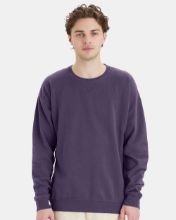 Picture of ComfortWash by Hanes - Garment-Dyed Crewneck Sweatshirt - GDH400 - S - 3XL Grape Soda