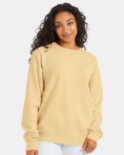 Picture of ComfortWash by Hanes - Garment-Dyed Crewneck Sweatshirt - GDH400 - S - 3XL Summer Squash Yellow