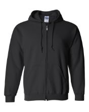 Picture of Gildan - Heavy Blend™ Full-Zip Hooded Sweatshirt - 18600 - S - 5XL Black
