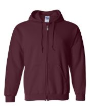 Picture of Gildan - Heavy Blend™ Full-Zip Hooded Sweatshirt - 18600 - S - 5XL Maroon