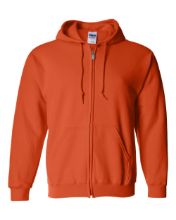 Picture of Gildan - Heavy Blend™ Full-Zip Hooded Sweatshirt - 18600 - S - 5XL Orange