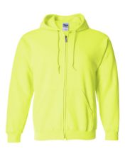 Picture of Gildan - Heavy Blend™ Full-Zip Hooded Sweatshirt - 18600 - S - 5XL Safety Green