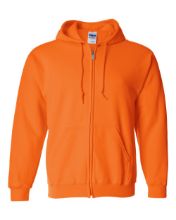 Picture of Gildan - Heavy Blend™ Full-Zip Hooded Sweatshirt - 18600 - S - 5XL Safety Orange