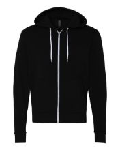 Picture of BELLA + CANVAS - Sponge Fleece Full-Zip Hoodie - 3739 - XS - 3XL Black