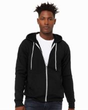Picture of BELLA + CANVAS - Sponge Fleece Full-Zip Hoodie - 3739 - XS - 3XL Black Heather
