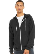 Picture of BELLA + CANVAS - Sponge Fleece Full-Zip Hoodie - 3739 - XS - 3XL Dark Grey