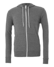 Picture of BELLA + CANVAS - Sponge Fleece Full-Zip Hoodie - 3739 - XS - 3XL Deep Heather