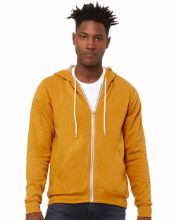Picture of BELLA + CANVAS - Sponge Fleece Full-Zip Hoodie - 3739 - XS - 3XL Heather Mustard