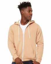 Picture of BELLA + CANVAS - Sponge Fleece Full-Zip Hoodie - 3739 - XS - 3XL Heather Sand Dune