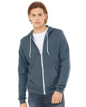 Picture of BELLA + CANVAS - Sponge Fleece Full-Zip Hoodie - 3739 - XS - 3XL Heather Slate