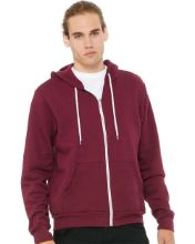 Picture of BELLA + CANVAS - Sponge Fleece Full-Zip Hoodie - 3739 - XS - 3XL Maroon