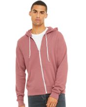 Picture of BELLA + CANVAS - Sponge Fleece Full-Zip Hoodie - 3739 - XS - 3XL Mauve