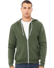 Picture of BELLA + CANVAS - Sponge Fleece Full-Zip Hoodie - 3739 - XS - 3XL Military Green