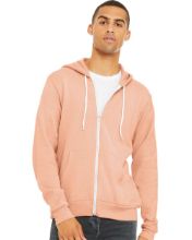 Picture of BELLA + CANVAS - Sponge Fleece Full-Zip Hoodie - 3739 - XS - 3XL Peach