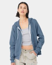Picture of BELLA + CANVAS - Sponge Fleece Full-Zip Hoodie - 3739 - XS - 3XL Steel Blue