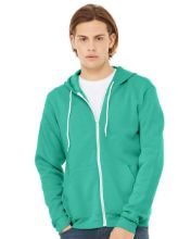 Picture of BELLA + CANVAS - Sponge Fleece Full-Zip Hoodie - 3739 - XS - 3XL Teal