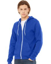 Picture of BELLA + CANVAS - Sponge Fleece Full-Zip Hoodie - 3739 - XS - 3XL True Royal