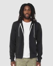 Picture of BELLA + CANVAS - Sponge Fleece Full-Zip Hoodie - 3739 - XS - 3XL Vintage Black