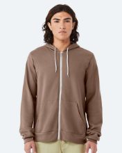 Picture of BELLA + CANVAS - Sponge Fleece Full-Zip Hoodie - 3739 - XS - 3XL Vintage Brown