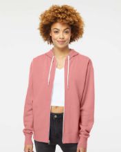 Picture of Independent Trading Co. - Lightweight Full-Zip Hooded Sweatshirt - AFX90UNZ - XS - 3XL Dusty Rose