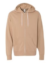 Picture of Independent Trading Co. - Lightweight Full-Zip Hooded Sweatshirt - AFX90UNZ - XS - 3XL Sandstone