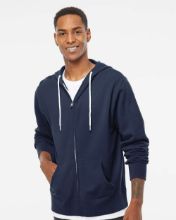 Picture of Independent Trading Co. - Lightweight Full-Zip Hooded Sweatshirt - AFX90UNZ - XS - 3XL Slate Blue