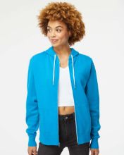 Picture of Independent Trading Co. - Lightweight Full-Zip Hooded Sweatshirt - AFX90UNZ - XS - 3XL Turquoise