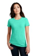 Picture of DM108L District® Women’s Perfect Blend® CVC Tee - XS-4XL Aqua Heather